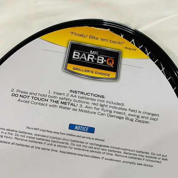 Mr. Bar-B-Q - Deluxe Bug Zapper 55013KLS Batteries Included Open Box Listing🦟🐜 - Picture 6 of 16